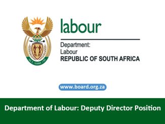 Department of Labour: Deputy Director Position