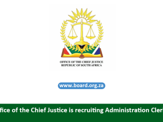 Office of the Chief Justice is recruiting Administration Clerk