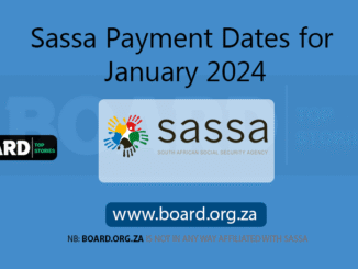 Sassa Payment Dates for January 2024