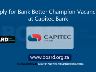 Apply for Bank Better Champion Vacancies at Capitec Bank