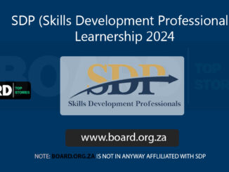 SDP (Skills Development Professionals) Learnership 2024