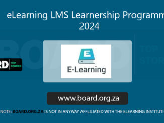 eLearning LMS Learnership Programme 2024