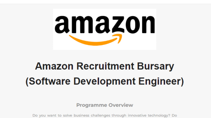 Amazon Bursary for 2025 academic year Amazon Bursary for 2025 academic year