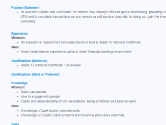 Capitec Bank Recruitment (September 2024)