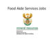 Food Aide Services Jobs at Department of Mineral Resources and Energy