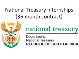 National Treasury Internships (36-month contract)