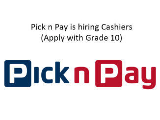 Pick n Pay is hiring Cashiers (Apply with Grade 10)