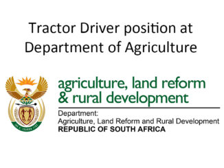 Tractor Driver position at Department of Agriculture