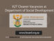 X27 Cleaner Vacancies at Department of Social Development