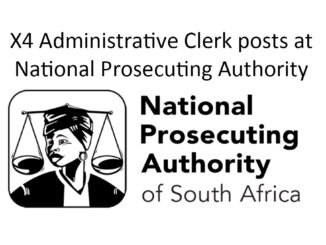 X4 Administrative Clerk posts at National Prosecuting Authority