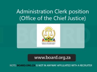 Administration Clerk position (Office of the Chief Justice)