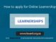 How to apply for Online Learnerships