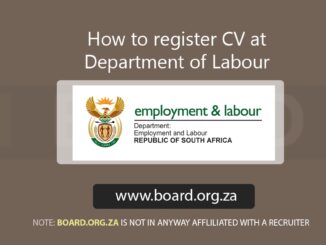 How to register CV at Department of Labour