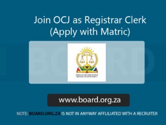 Join OCJ as Registrar Clerk (Apply with Matric)