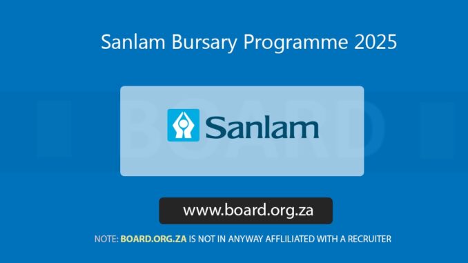 Sanlam Bursary Programme 2025