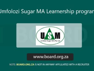 Umfolozi Sugar MA Learnership programme