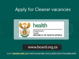 Apply for Cleaner vacancies (X3 Posts) at Department of Health