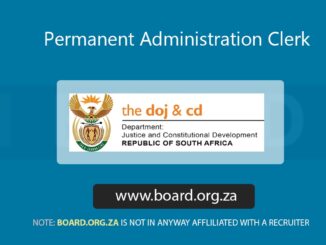 Permanent Administration Clerk vacancy at Department of Justice