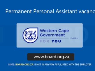 Permanent Personal Assistant vacancy at Mobility Department