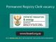 Permanent Registry Clerk vacancy at Department of Mineral Resources and Energy